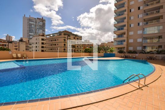 Área Comum - Piscina de apartamento para alugar com 2 quartos, 67m² em Loteamento João Batista Julião, Guarujá