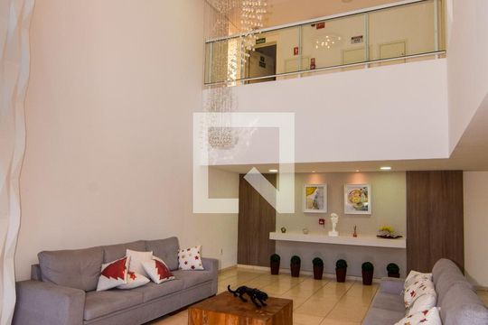 Hall de Entrada de apartamento para alugar com 2 quartos, 67m² em Loteamento João Batista Julião, Guarujá