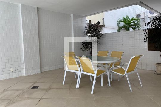 Área comum - espaço de festas de apartamento para alugar com 3 quartos, 85m² em Recreio dos Bandeirantes, Rio de Janeiro