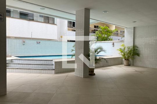 Área comum - piscina de apartamento para alugar com 3 quartos, 85m² em Recreio dos Bandeirantes, Rio de Janeiro