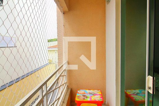 Varanda da Sala de casa de condomínio à venda com 3 quartos, 158m² em Vila Assunção, Santo André