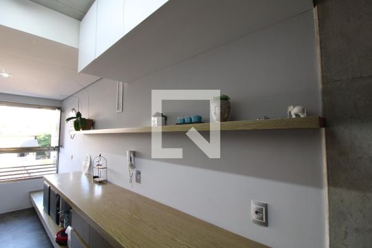 Cozinha de apartamento à venda com 2 quartos, 70m² em Jardim das Acácias, São Paulo