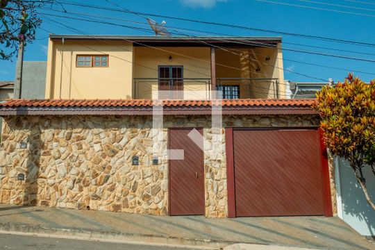 Fachada de casa de condomínio à venda com 3 quartos, 253m² em Mirante de Jundiaí, Jundiaí