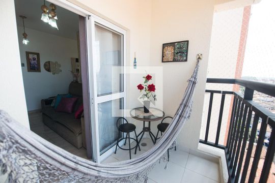 Varanda da Sala de apartamento para alugar com 2 quartos, 50m² em Vila Nossa Senhora das Gracas, Taubaté