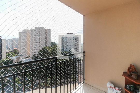 Varanda  de apartamento à venda com 3 quartos, 63m² em Jardim Celeste, São Bernardo do Campo