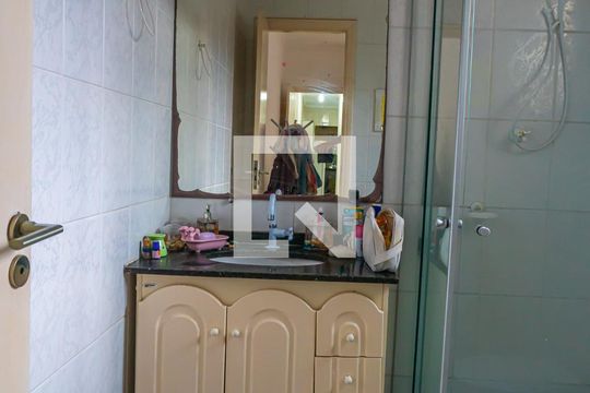 Banheiro da Suíte 1 de casa para alugar com 2 quartos, 125m² em Parque Via Norte, Campinas