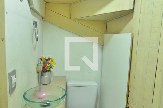 Lavabo de casa de condomínio à venda com 3 quartos, 89m² em Rio Branco, Canoas