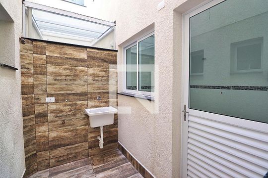 Área de Serviço de apartamento à venda com 2 quartos, 43m² em Vila Pires, Santo André