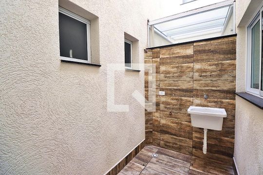 Área de Serviço de apartamento à venda com 2 quartos, 43m² em Vila Pires, Santo André