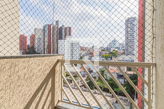 Varanda da Sala de apartamento para alugar com 2 quartos, 50m² em Jardim Bela Vista, Santo André