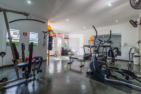 Área comum - Academia de apartamento para alugar com 2 quartos, 50m² em Jardim Bela Vista, Santo André