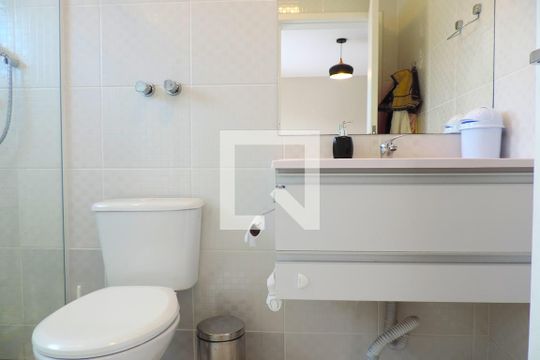 Banheiro do Quarto 2 de casa para alugar com 2 quartos, 88m² em Campeche, Florianópolis