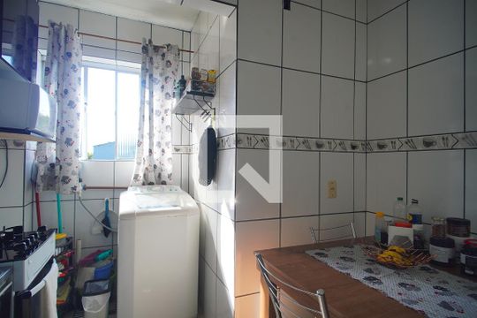 Cozinha de apartamento à venda com 2 quartos, 53m² em Rondônia, Novo Hamburgo