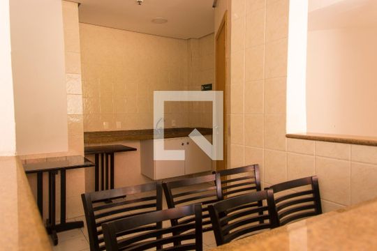 Área comum - Churrasqueira de kitnet/studio à venda com 1 quarto, 44m² em Centro, Santo André