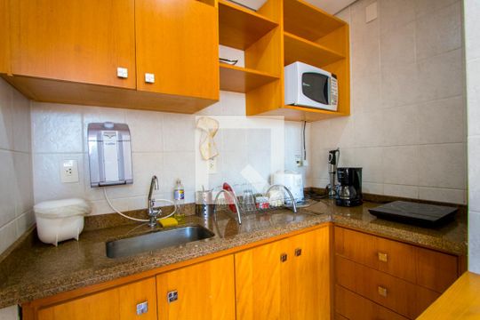 Cozinha de kitnet/studio à venda com 1 quarto, 44m² em Centro, Santo André