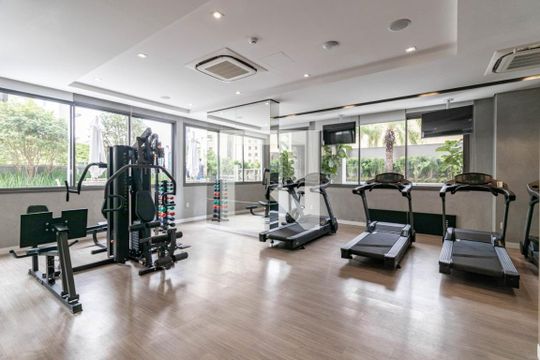 Academia de kitnet/studio para alugar com 1 quarto, 32m² em Indianópolis, São Paulo