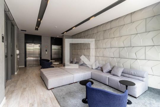 Hall Social de kitnet/studio à venda com 1 quarto, 32m² em Indianópolis, São Paulo