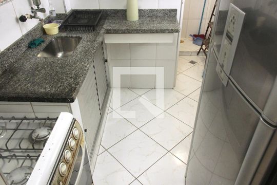 Cozinha e Área de Serviço de apartamento para alugar com 1 quarto, 60m² em Boqueirão, Santos