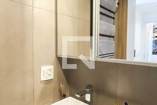 Banheiro da Suíte de apartamento à venda com 2 quartos, 69m² em Vila Mascote, São Paulo