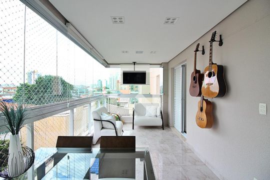 Varanda gourmet de apartamento à venda com 3 quartos, 131m² em Anchieta, São Bernardo do Campo