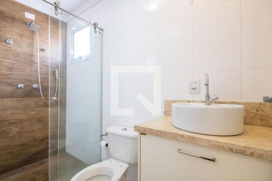 Banheiro da Suíte de apartamento à venda com 2 quartos, 60m² em Jaguaribe, Osasco