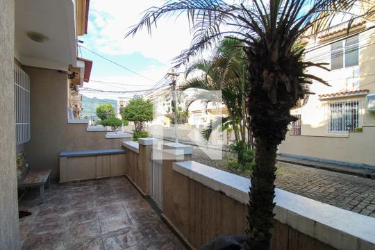 Varanda da Sala de casa de condomínio à venda com 3 quartos, 140m² em Riachuelo, Rio de Janeiro