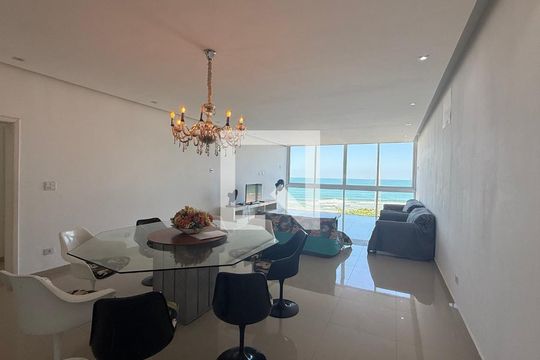 Sala de apartamento para alugar com 4 quartos, 185m² em Centro, Guarujá