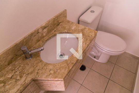 Lavabo - Detalhe de casa de condomínio à venda com 3 quartos, 95m² em Vila Guarani (z Sul), São Paulo