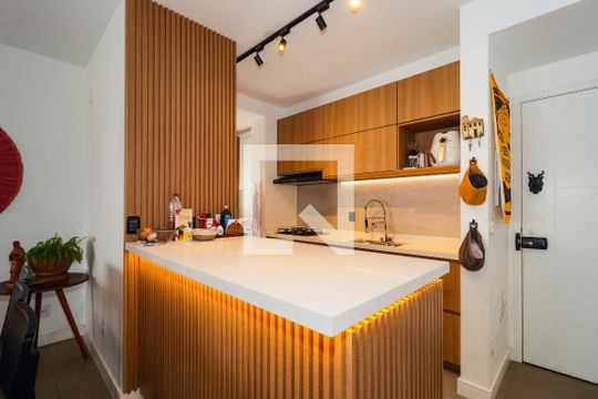 Cozinha de apartamento à venda com 2 quartos, 92m² em Vila Andrade, São Paulo