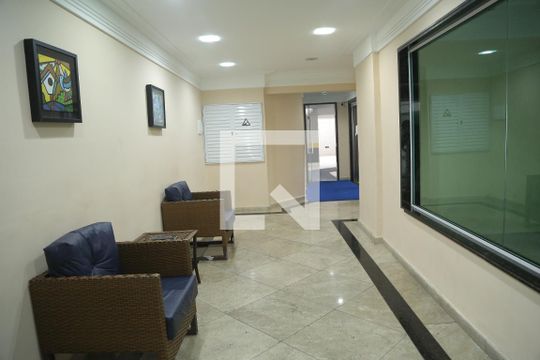 Hall de Entrada de apartamento para alugar com 2 quartos, 78m² em Vila Caiçara, Praia Grande