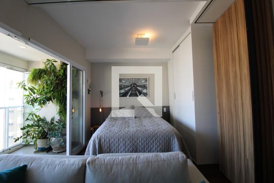 Sala/Quarto de apartamento à venda com 1 quarto, 50m² em Vila Gertrudes, São Paulo