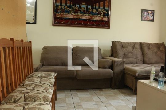 Sala de apartamento para alugar com 1 quarto, 48m² em Centro, São Vicente