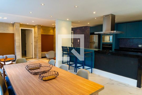 Área comum - Salão de festas de apartamento à venda com 1 quarto, 38m² em Vila Guarani (z Sul), São Paulo
