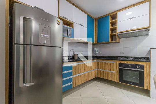 Cozinha de apartamento à venda com 2 quartos, 59m² em Santa Teresinha, Santo André