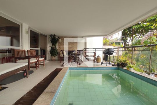 Varanda da Sala de apartamento à venda com 3 quartos, 130m² em Barra da Tijuca, Rio de Janeiro