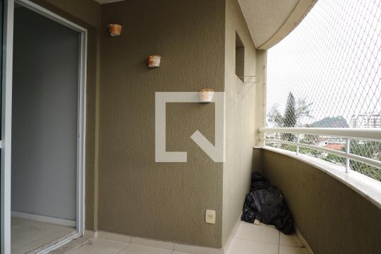 Varanda da Sala de apartamento para alugar com 2 quartos, 72m² em Freguesia (jacarepaguá), Rio de Janeiro
