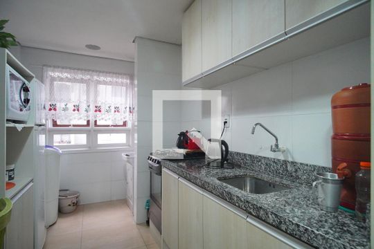 Cozinha de apartamento à venda com 2 quartos, 67m² em Ideal, Novo Hamburgo