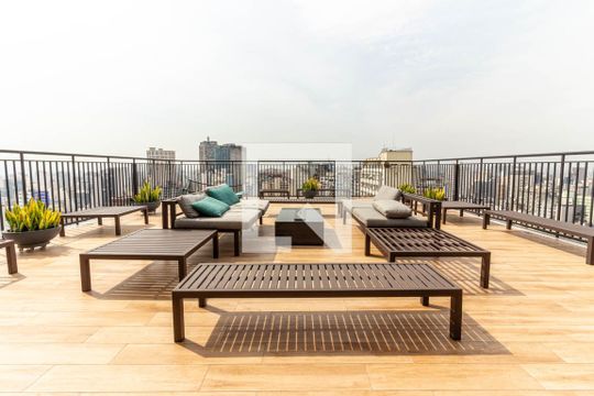 Área Comum - Terraço de kitnet/studio para alugar com 1 quarto, 25m² em Consolação, São Paulo