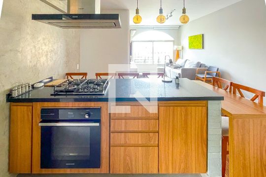 Cozinha de apartamento para alugar com 3 quartos, 100m² em Jardim Paulista, São Paulo