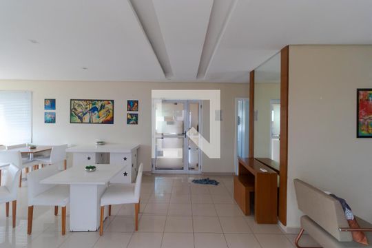 Área comum - Salão de festas de apartamento para alugar com 2 quartos, 60m² em Residencial Parque da Fazenda, Campinas