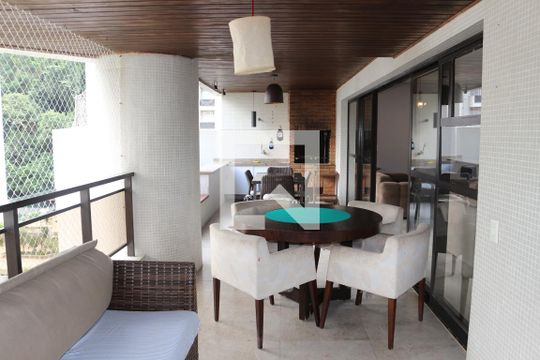 Sacada de apartamento para alugar com 4 quartos, 200m² em Barra Funda, Guarujá
