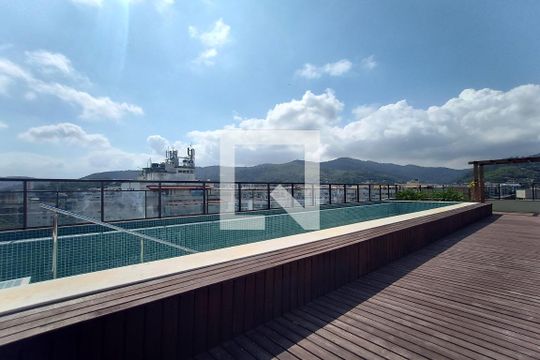 Área comum - Piscina de apartamento para alugar com 1 quarto, 39m² em Freguesia de Jacarepaguá, Rio de Janeiro