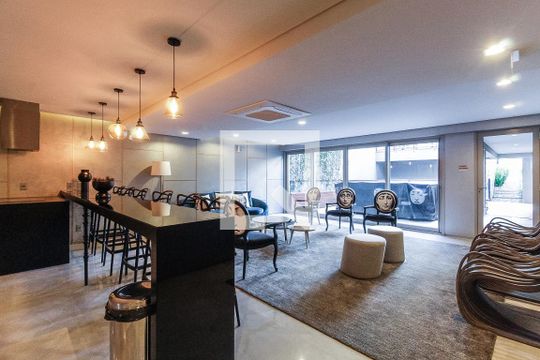 Salão de festas de apartamento à venda com 1 quarto, 26m² em Petrópolis, Porto Alegre