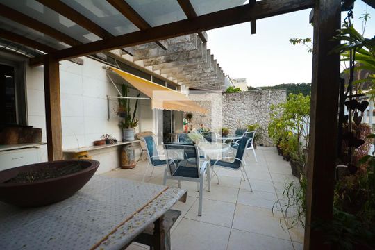 Terraço de apartamento à venda com 4 quartos, 260m² em Laranjeiras, Rio de Janeiro