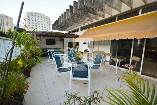 Terraço de apartamento à venda com 4 quartos, 260m² em Laranjeiras, Rio de Janeiro
