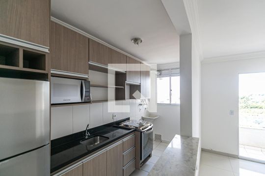 Cozinha e Área de Serviço de apartamento à venda com 2 quartos, 57m² em Teresópolis, Porto Alegre
