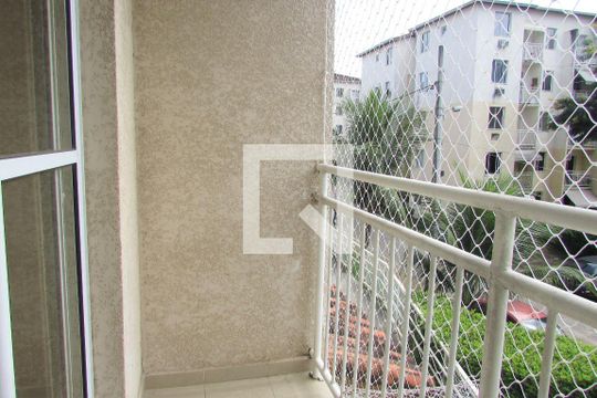 Varanda da Sala de apartamento para alugar com 3 quartos, 56m² em Campo Grande, Rio de Janeiro