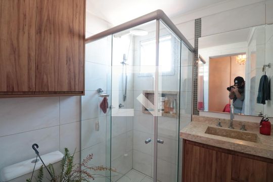 Banheiro da Suíte de apartamento à venda com 3 quartos, 114m² em Vila Zilda, São Paulo