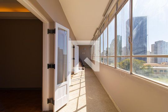 Varanda da Sala de apartamento à venda com 4 quartos, 215m² em Consolação, São Paulo