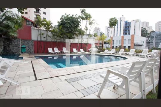 Área comum - Piscina de apartamento para alugar com 1 quarto, 45m² em Vila Andrade, São Paulo